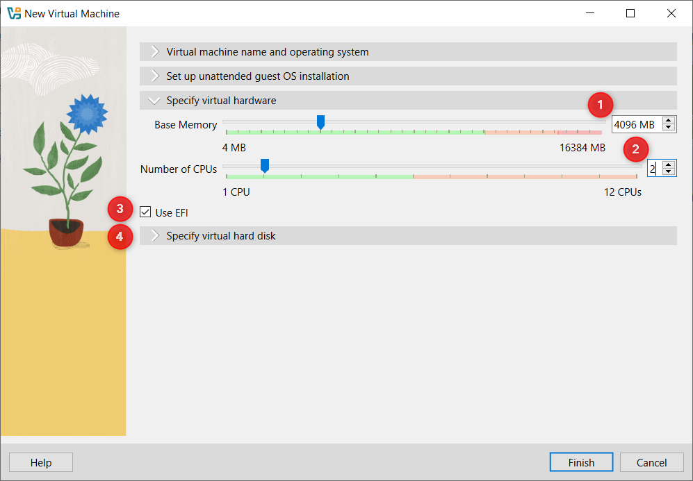 max-width:960px Hardware Configuration with EFI enabled