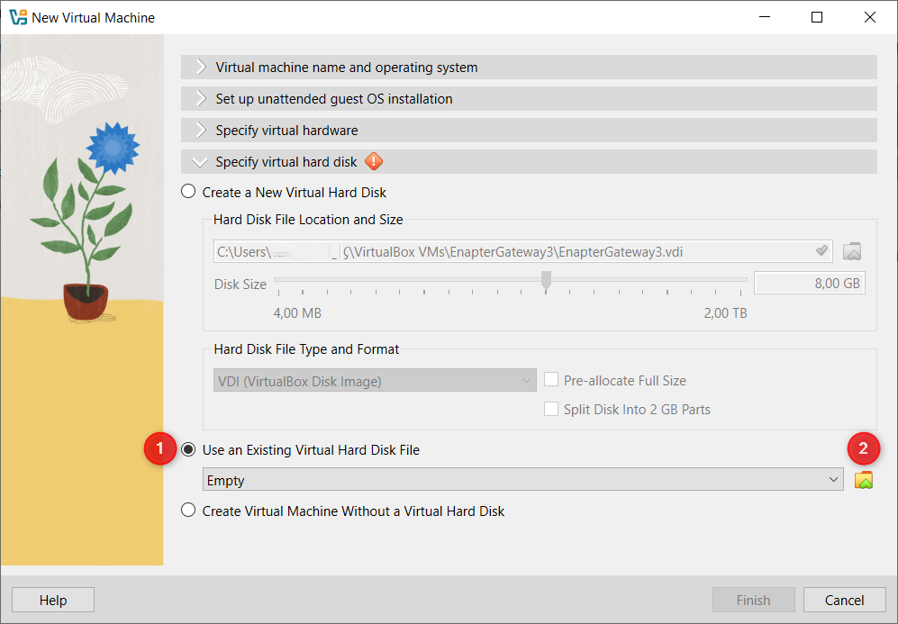 max-width:960px Virtual Hard Disk Configuration